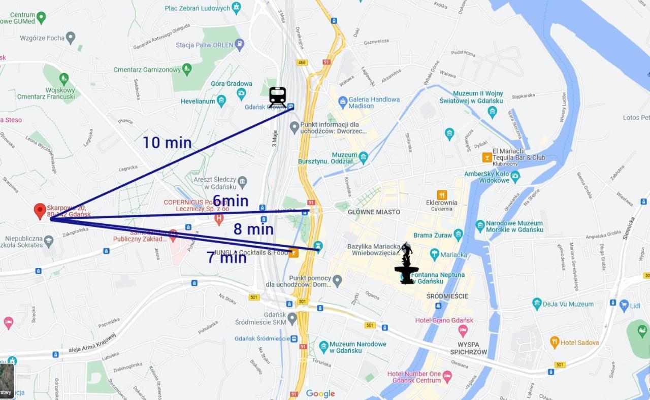 Apartament Blisko Starego Miasta W Gdansku公寓 外观 照片